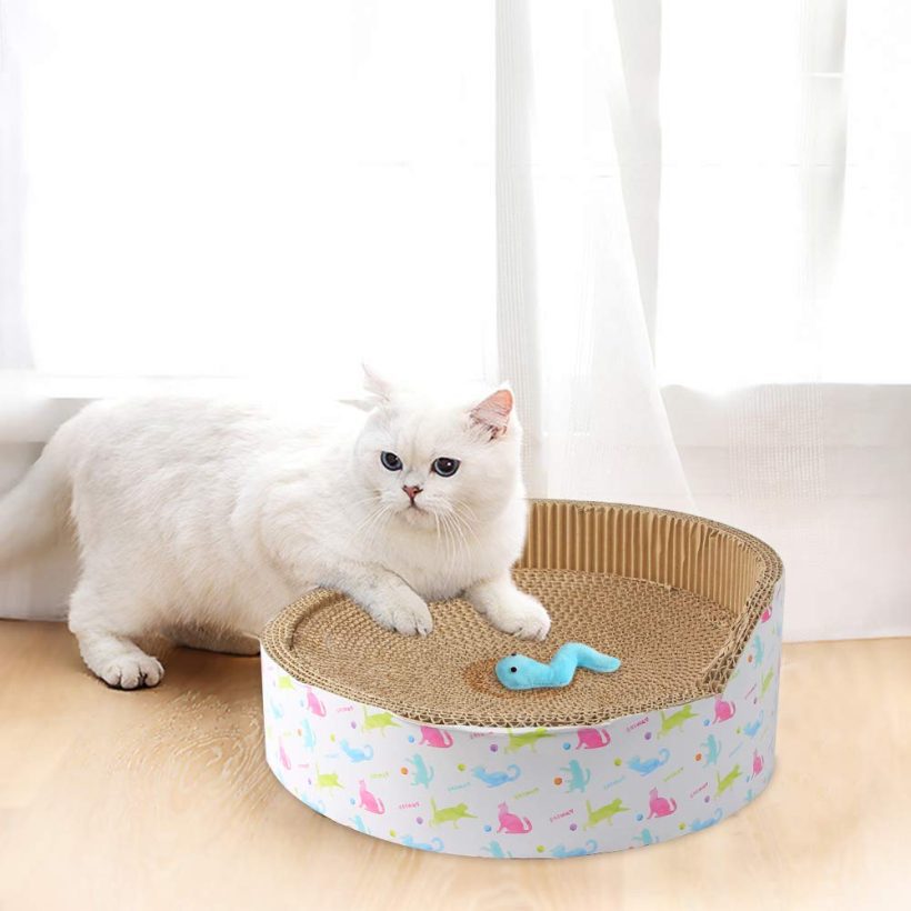 PAWISE Cat Scratcher Sofa Cardboard Scratching Lounge