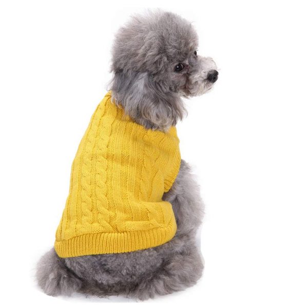 Knitted Pet Cat Sweater Warm Dog Sweatshirt
