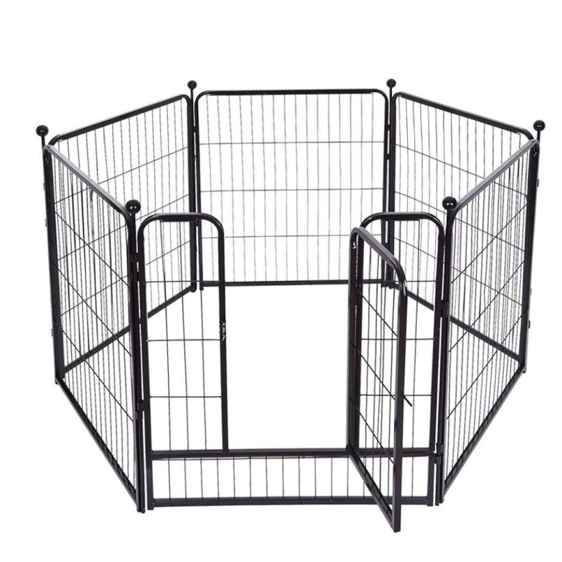 Exercise Pen Foldable Metal Exercise Fence Cage for Cat