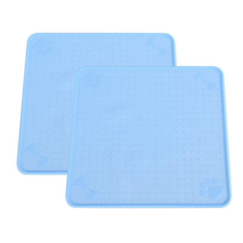 Cat Cat Feeding Mats Tray for Prevent Food and Water Overflow