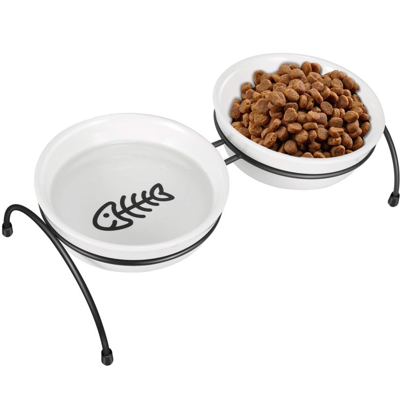 COMESOON Cat Bowls - Raised Cat Bowls for Food and Water