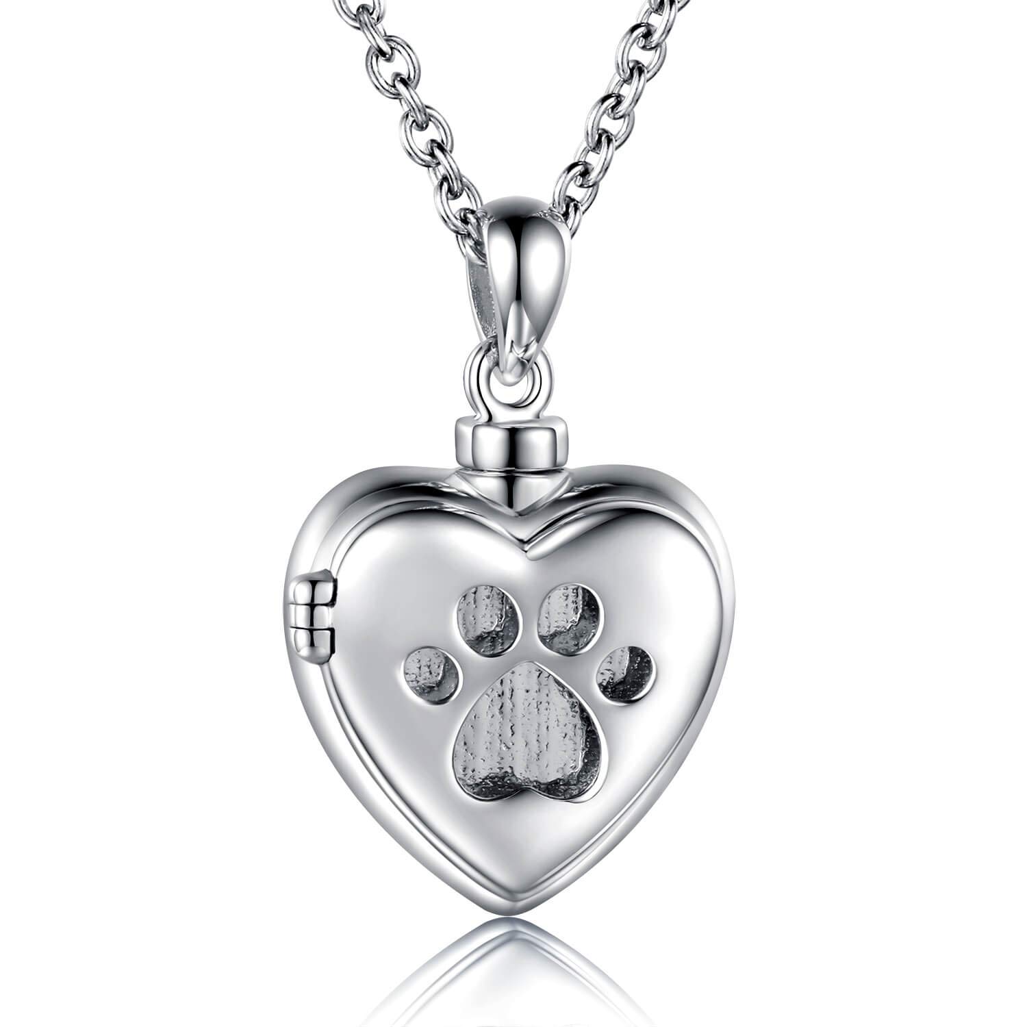 Sterling Silver Cremation Jewelry for Pet Ash