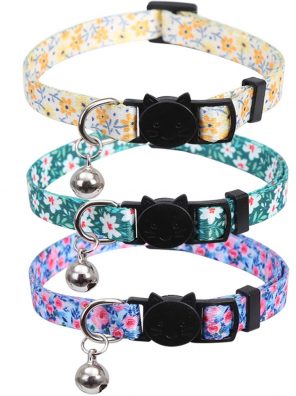 Cat Collar Floral with Bell Breakaway