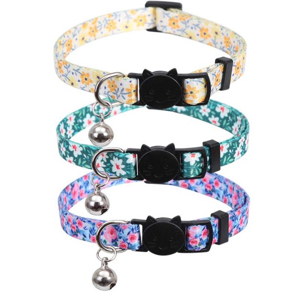 Cat Collar Floral with Bell Breakaway