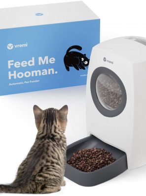 Automatic Pet Feeder for Cats with Timer for up to 4 Meals Per Day
