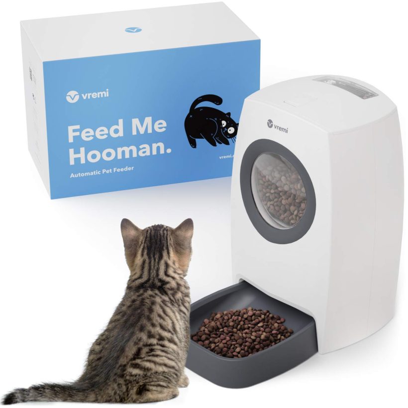 Automatic Pet Feeder for Cats with Timer for up to 4 Meals Per Day