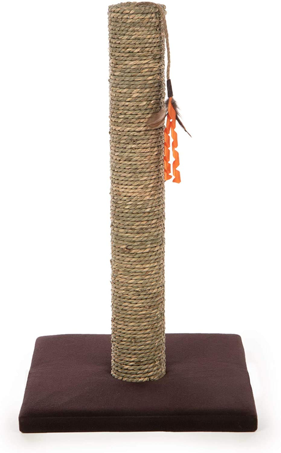 SmartyKat, Simply Scratch Seagrass Cat Scratch Post with Toy