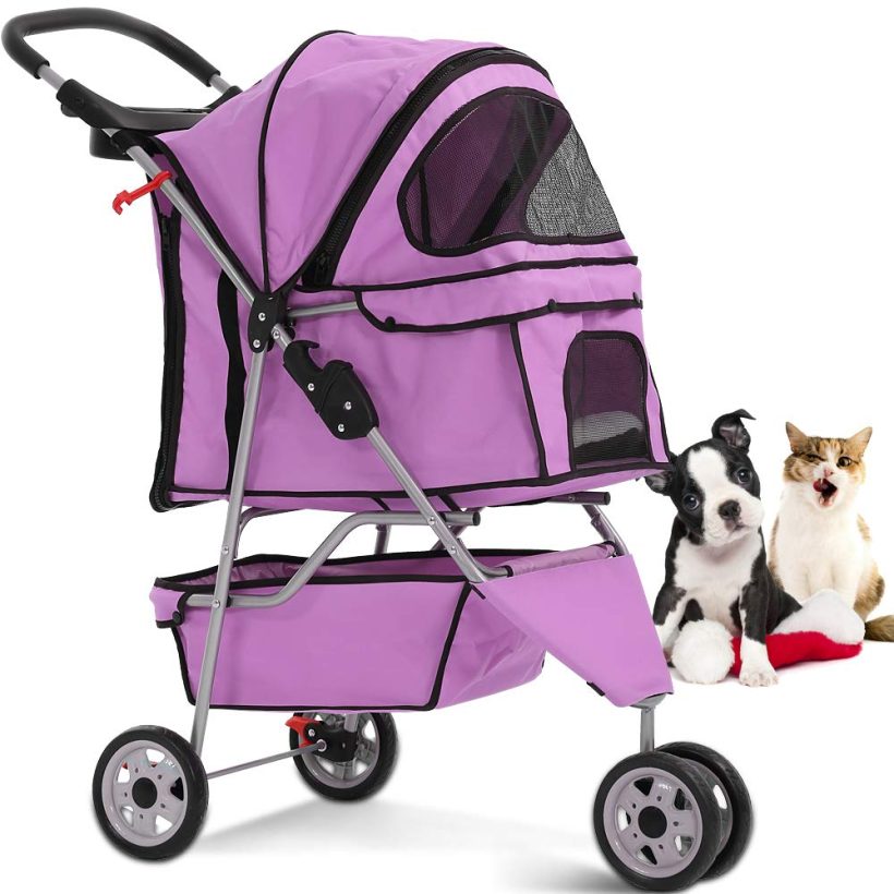 Cat Strollers Jogger Folding Travel Carrier Durable