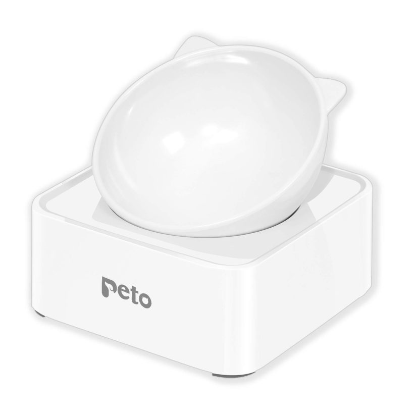 Peto Cat Dog Bowl Raised Cat Food Water Bowl