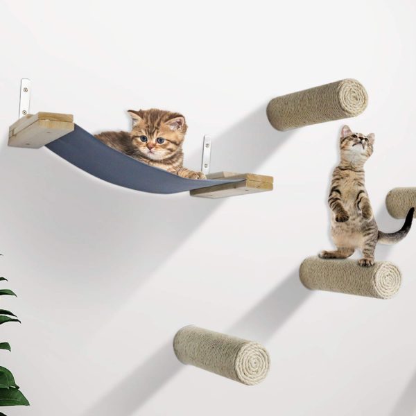 Cat Scratching Posts Shelves with Cat Hammock