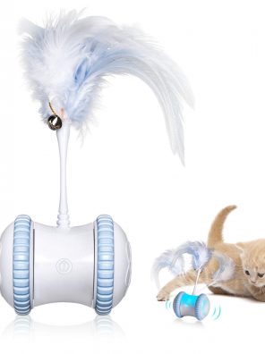 KONPCOIU Automatic Cat Feather Toy