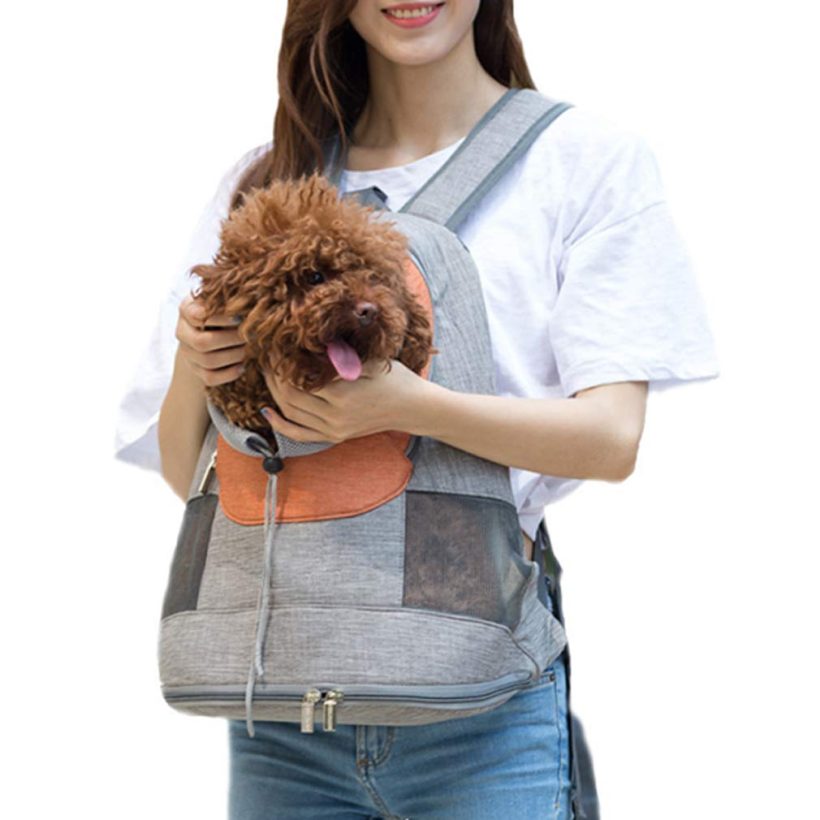 Cat Carrier Sling Hands-Free Design and Padded Shoulder for Bike Hiking