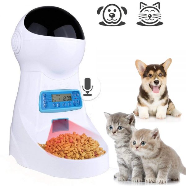 Automatic Cat Feeder, Dog Pet Feeder Food Dispenser
