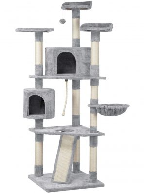 Large Cat House Cat Furniture with Scratching Post