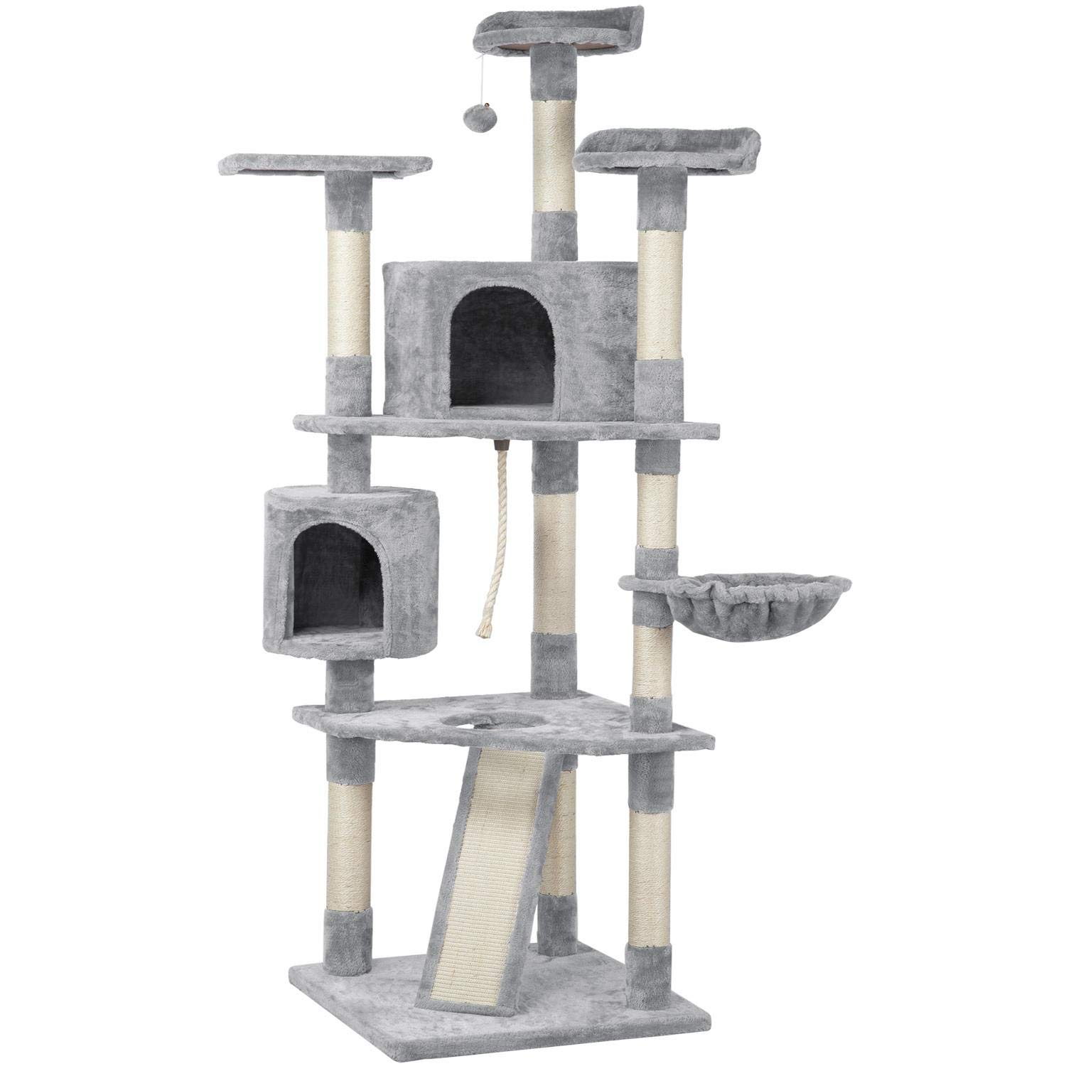 Large Cat House Cat Furniture with Scratching Post