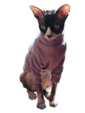 Hairless Cats Vest Turtleneck Sweater