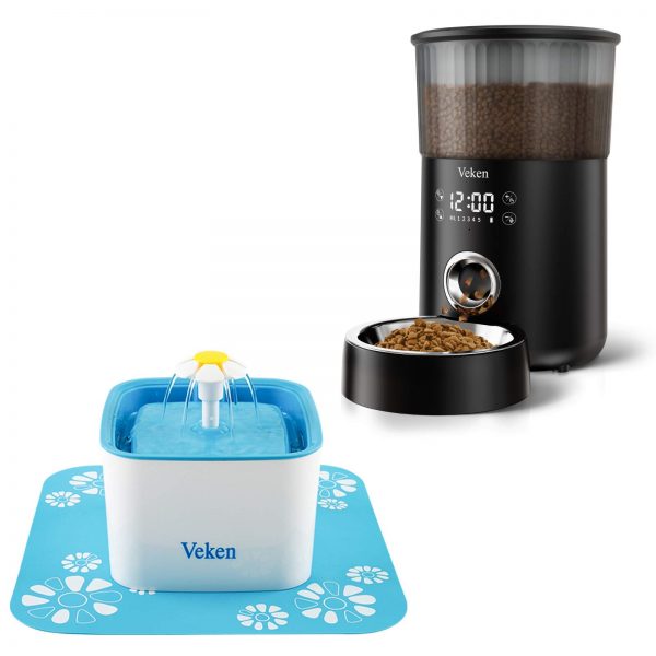 Automatic Pet Feeder and Fountain Set