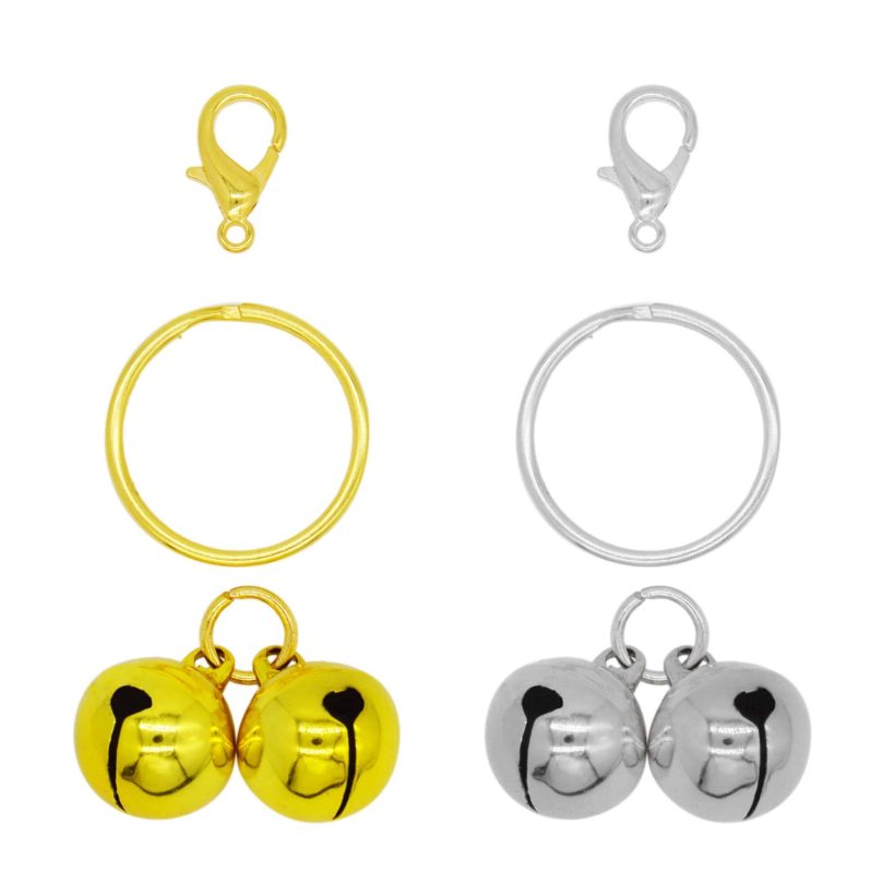 Meten 2 PCS Sets Cat Bell, for Pet Collar Pendant