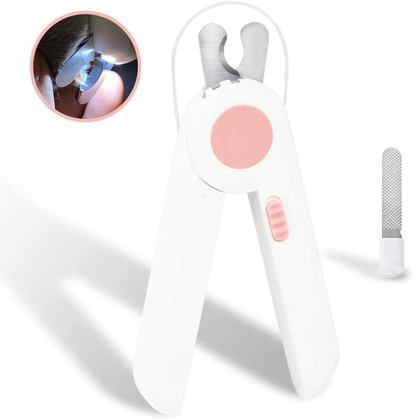 Cat Nail Clipper with LED Light
