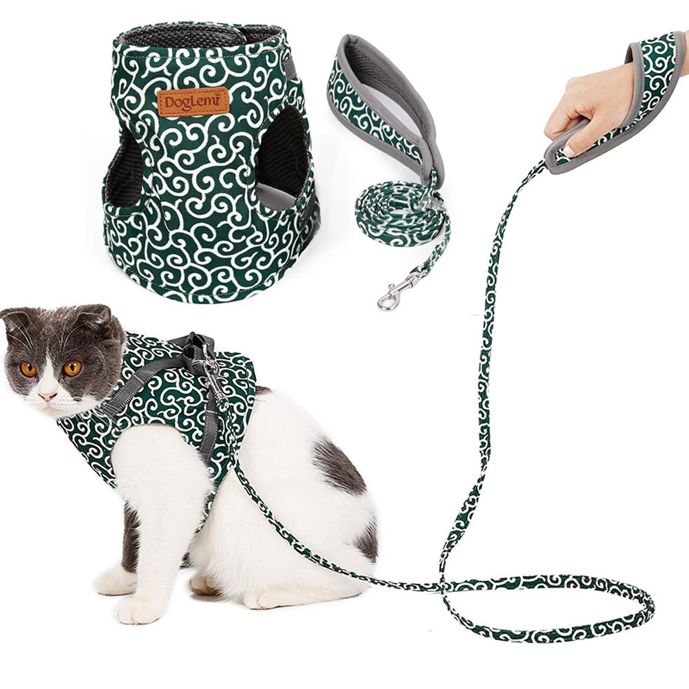 Adnikia Floral Dog Cat Harness and Leash Set