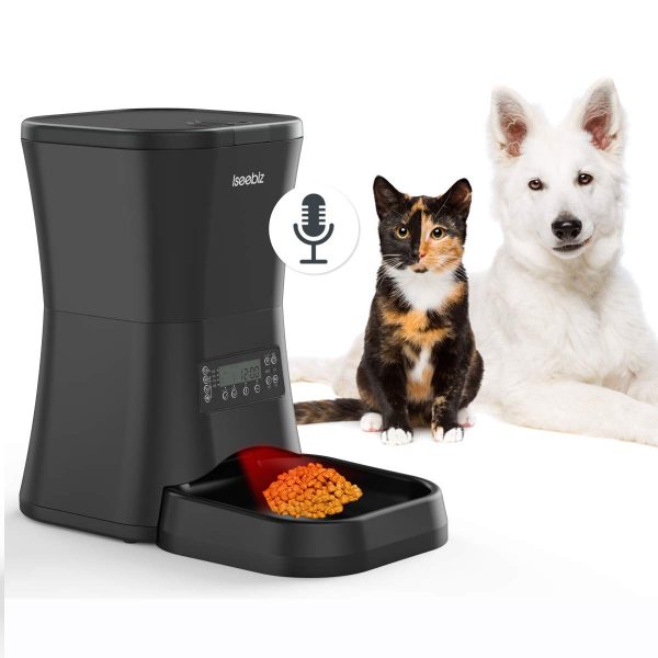 Iseebiz Automatic Pet Feeder with Distribution Alarm