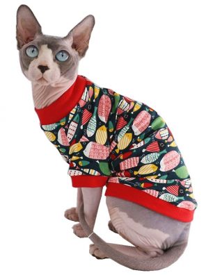 Sphynx Hairless Cat Cute Breathable Summer Cotton T-Shirts