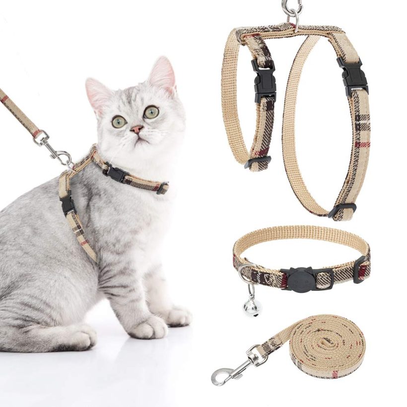 Cats Harness and Leash Set Escape Proof Vest