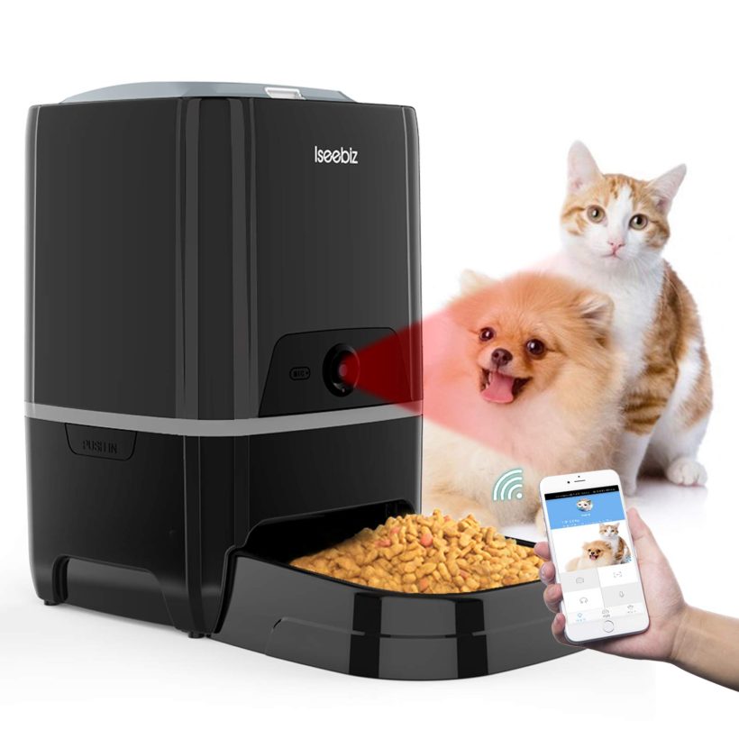 Smart Pet Feeder with Camera with Options Stay Video Audio Communication