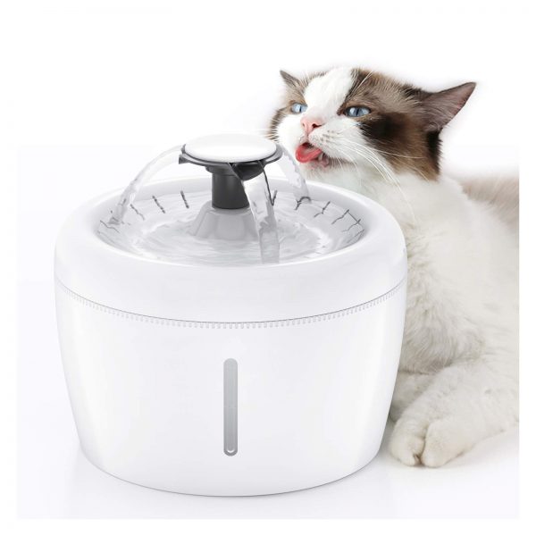 isYoung Cat Water Fountain, 84Oz/2.5L USB Charging