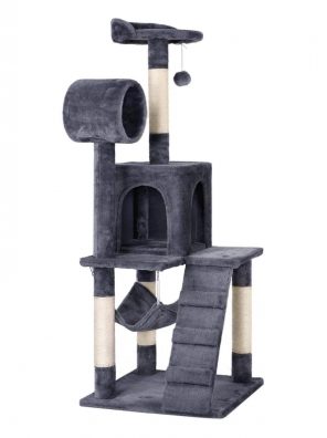Cat Tree Tower Kitten Condo Scratching Post with Hammock