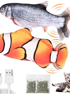 CovertSafe 2-Pack Moving Cat Kicker Fish Toy
