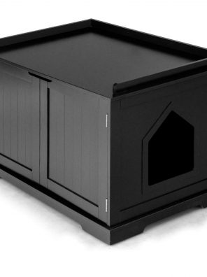 Cat Litter Enclosure with Large Storage & Wide Countertop