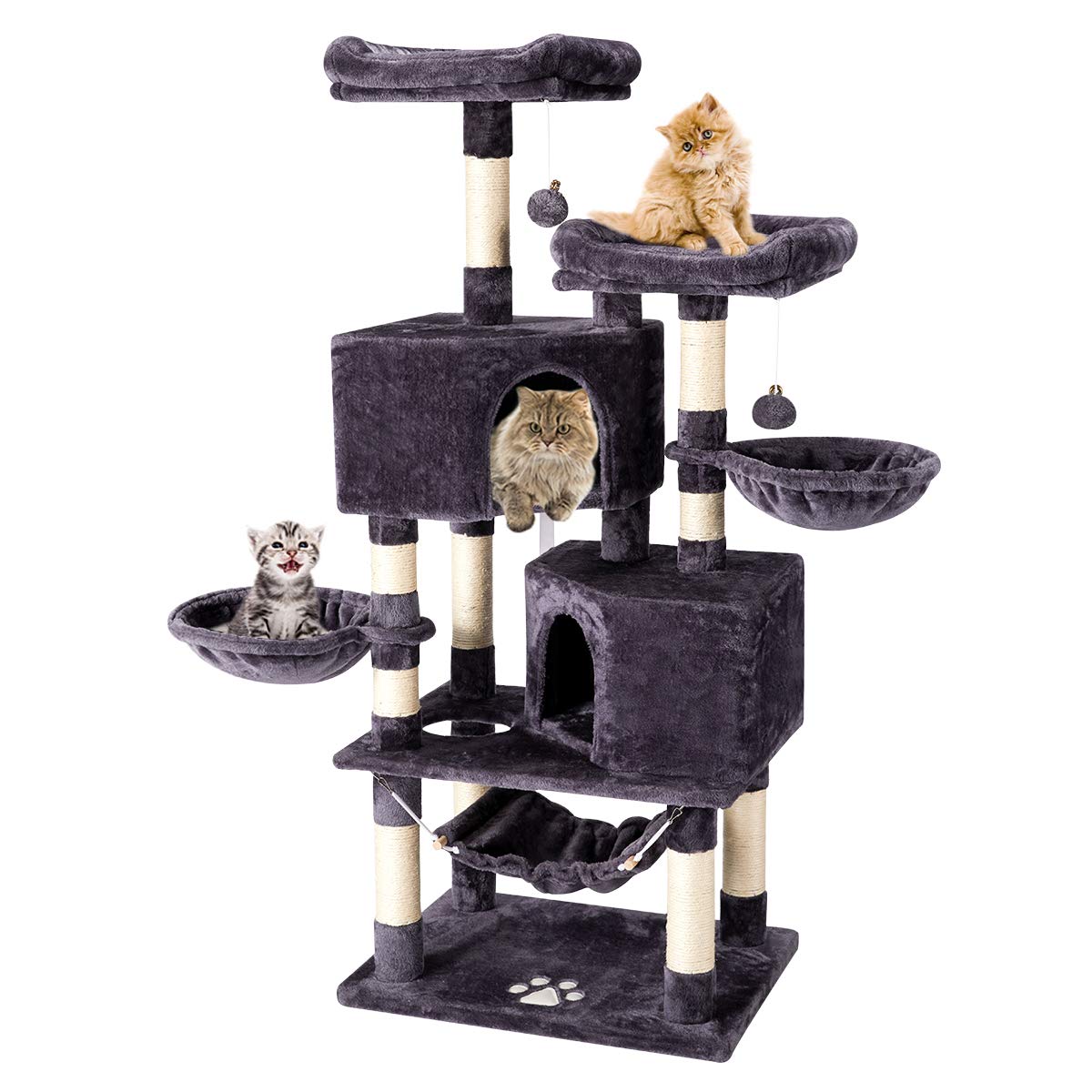 Multi-Level Cat Tree Tower Condo with Cat Scratching Post