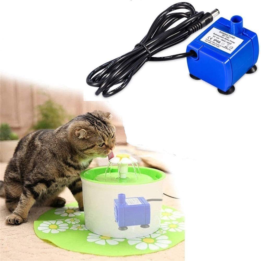 Cat Water Fountain Pump with 6 Feet Power Cord