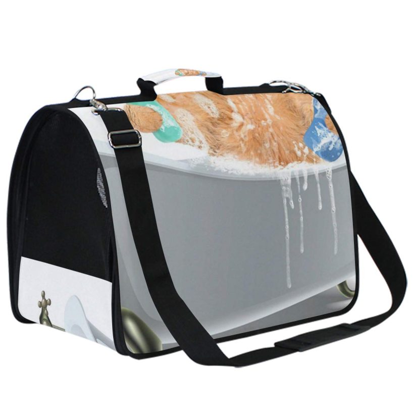 Cats Collapsible Travel Carrier Bag with Replacement Comfy Mat