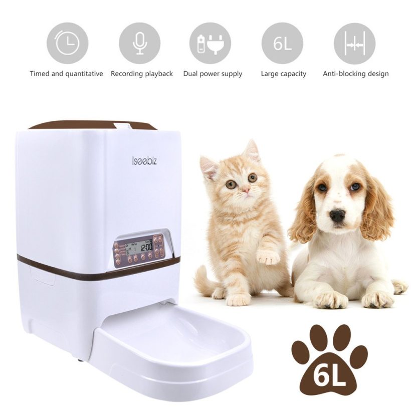 Automatic Pet Feeder 6L Automatic with Voice Recorder