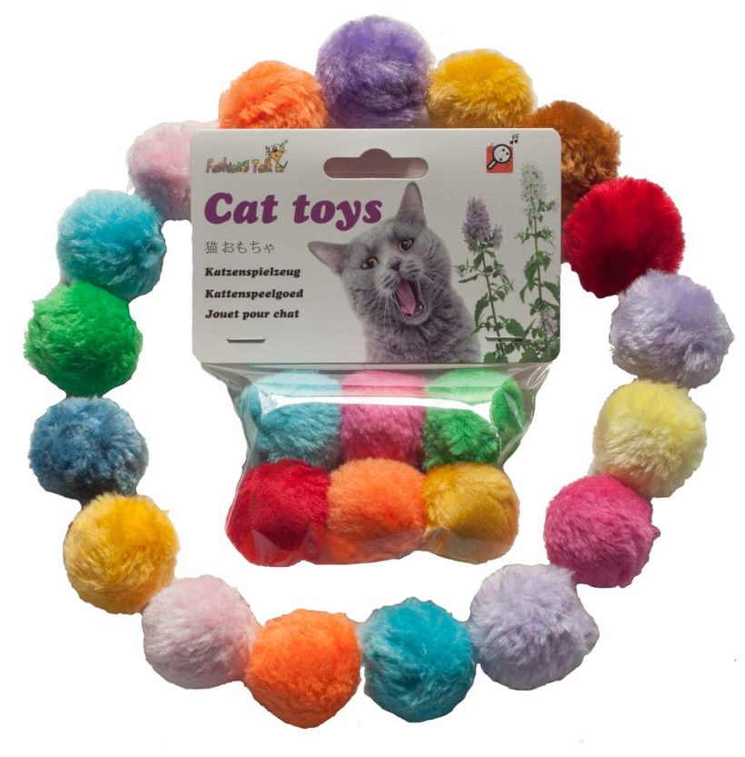 Talk Cat Toys Furry Rattle Ball for Kitty