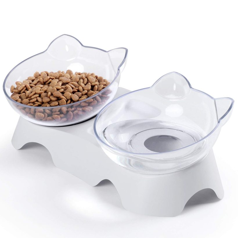 Elevated Double Cat Bowls