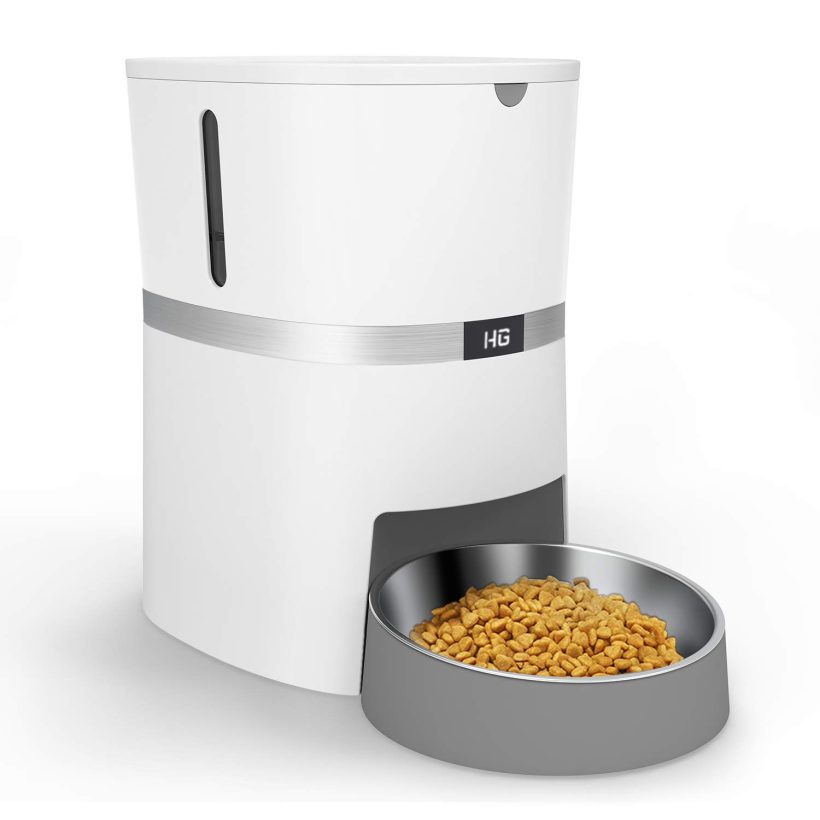 HoneyGuaridan Automatic Pet Feeder, Dogs, Cats