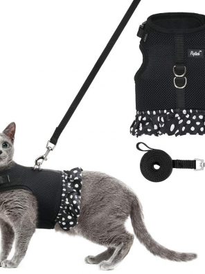 Cat Harness Dress and Leash Escape Proof Adjustable