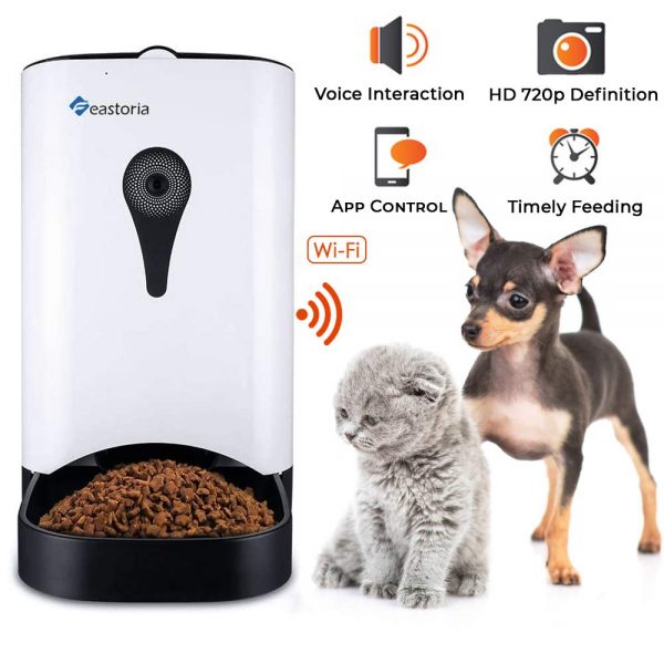 Automatic Pet Feeder for Cats with HD Camera