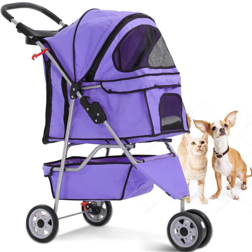 Cat Wheels Stroller Travel Folding Carrier Strolling Car