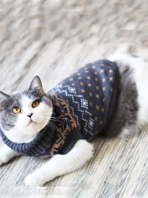 Evursua Cat Clothes Sweater for Kitten Small Dogs Cats