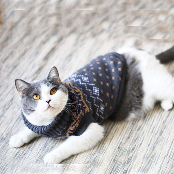 Evursua Cat Clothes Sweater for Kitten Small Dogs Cats