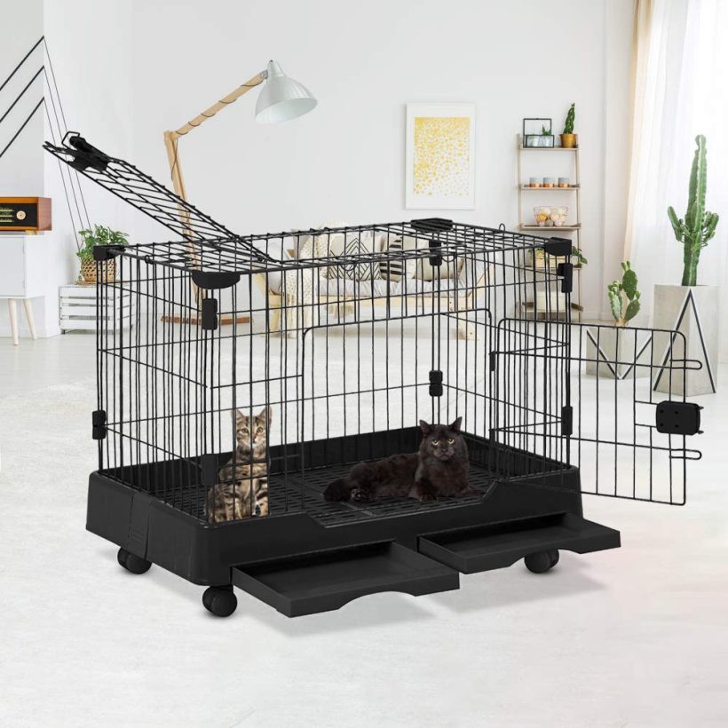 Cat Crate Kennels Pet Playpen Removable Tray