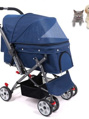 Pet Stroller Paws Easy to Walk Folding Travel Carrier