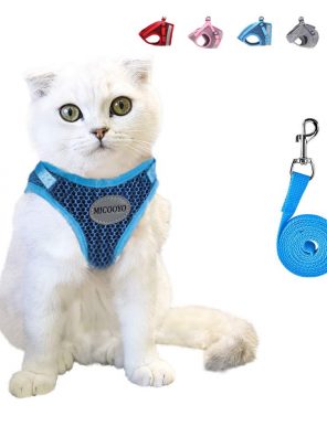 MICOOYO Cat Harness and Leash for Walking Escape Proof