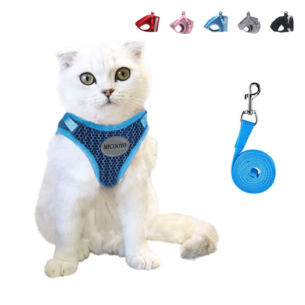 MICOOYO Cat Harness and Leash for Walking Escape Proof