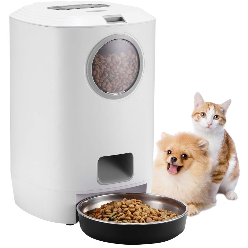 Automatic Cat Feeder,4.5L Dry Food Dispenser