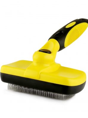 Self Cleaning Slicker Brush for Cats Reduces Shedding and Eliminate Mats